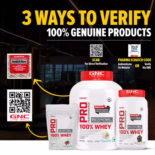 GNC Pro Performance 100% Whey Protein Powder