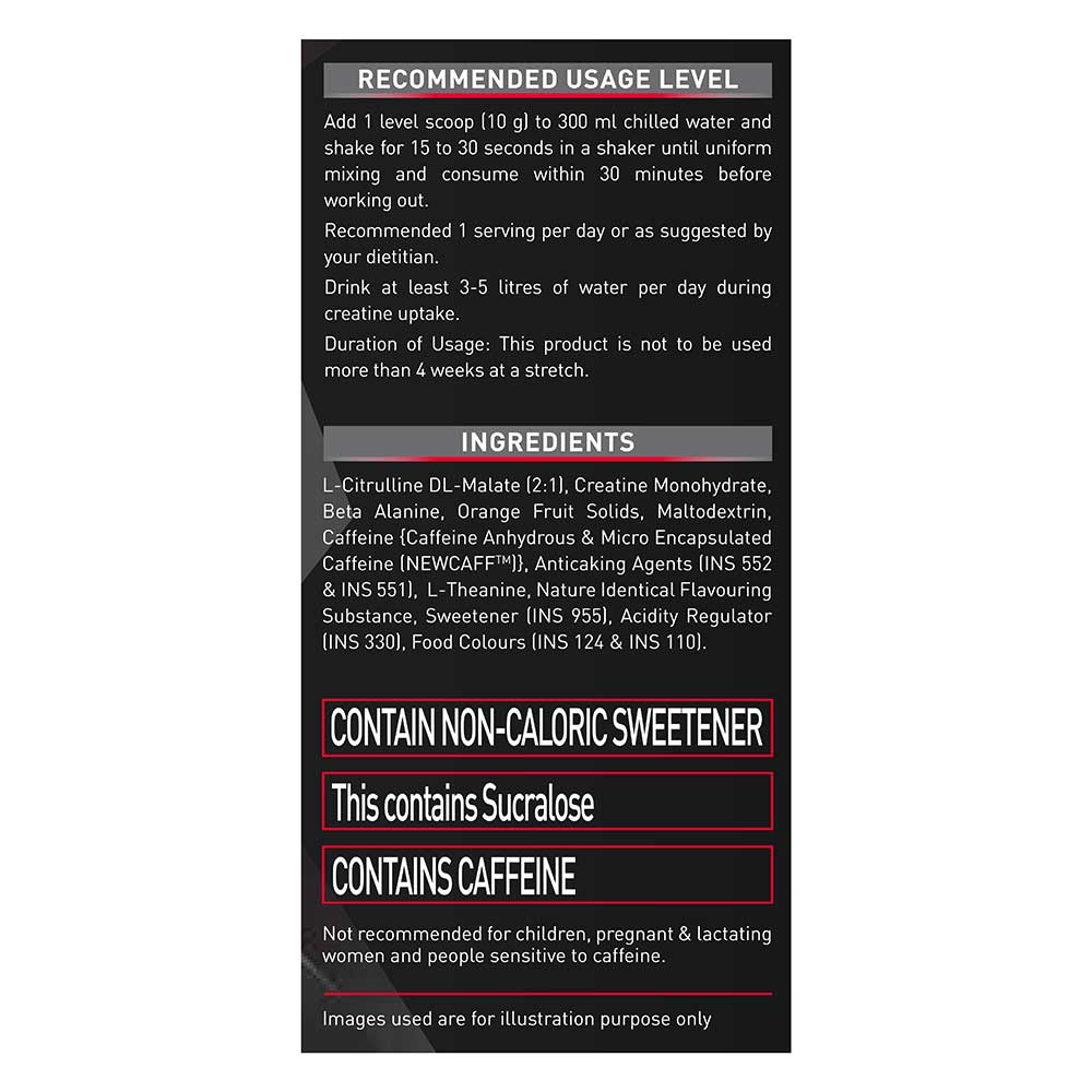 MuscleBlaze Pre Workout Crea-Xtreme, 200 g (0.44 lb), Peach Bomb