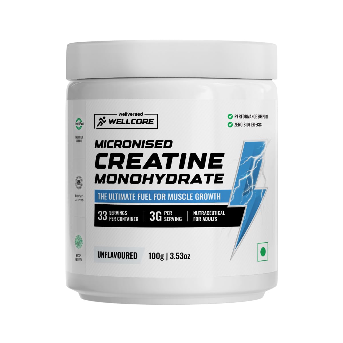 Wellcore - Micronised Creatine Monohydrate (250g, 83 Servings)