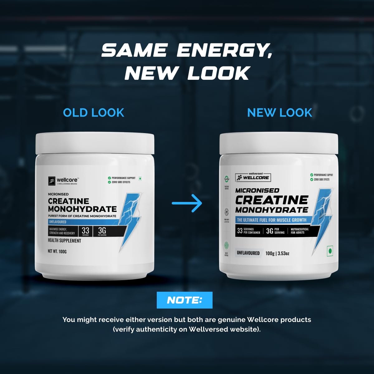 Wellcore - Micronised Creatine Monohydrate (250g, 83 Servings)